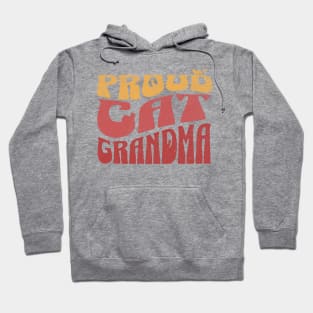 Proud Cat Grandma Vintage Design Gift Hoodie